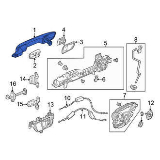 Honda OE - Front Right Outer Exterior Door Handle