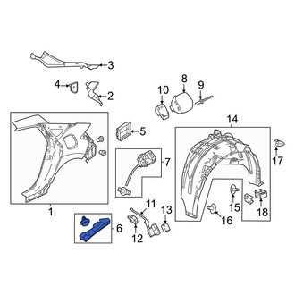 Honda OE - Rear Left Quarter Panel Filler Panel