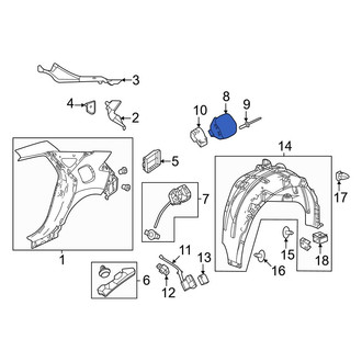 Honda OE - Rear Fuel Filler Door