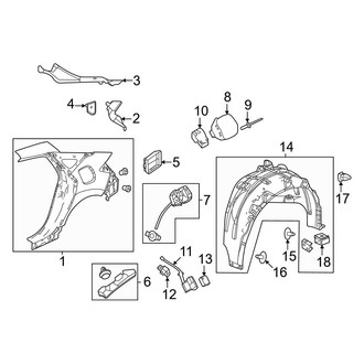 Honda OE - Quarter Panel & Components