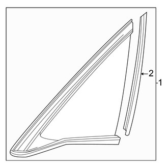 Honda OE - Quarter Panel - Glass (Hatchback)