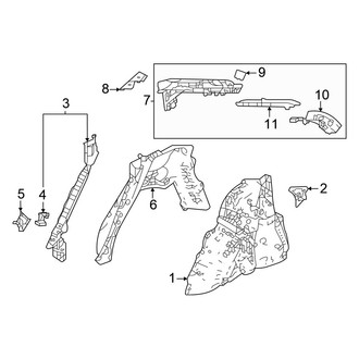 Honda OE - Quarter Panel - Inner Structure (Hatchback)