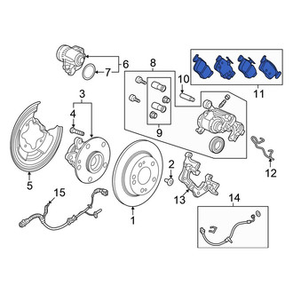 Honda OE - Rear Disc Brake Pad Set