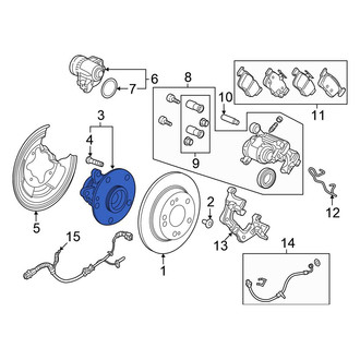 Honda OE - Rear Wheel Bearing and Hub Assembly