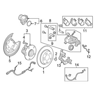 Honda OE - Rear Suspension - Brake Components
