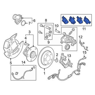 Honda OE - Rear Disc Brake Pad Set