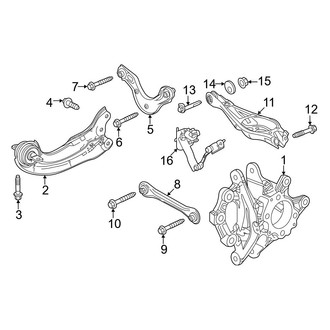 Honda OE - Rear Suspension - Suspension Components (Type R)