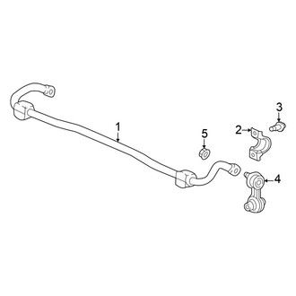Honda OE - Rear Suspension - Stabilizer Bar & Components