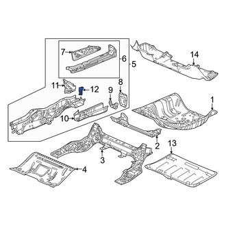 Honda OE - Rear Left Frame Stiffener