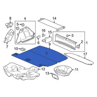 Honda OE - Rear Spare Tire Compartment Cover