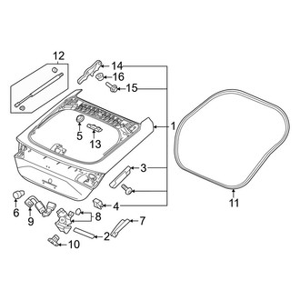 Honda OE - Lift Gate - Gate & Hardware (EX-L / LX / Sport / Sport Touring)