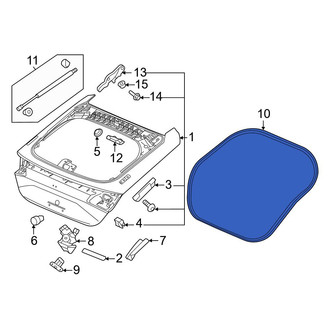 Honda OE - Rear Hatch Seal
