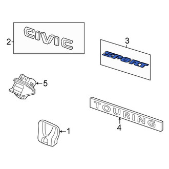 Honda OE - Rear Hatch Emblem
