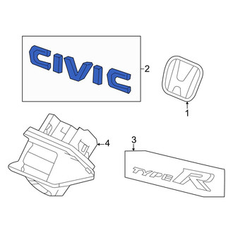 Honda OE - Rear Hatch Emblem