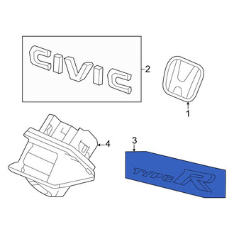 Honda OE - Rear Hatch Emblem