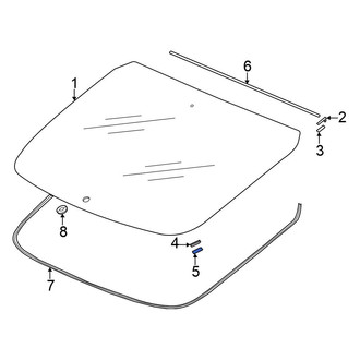 Honda OE - Lower Back Glass Clip