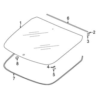 Honda OE - Lift Gate - Glass (Hatchback)