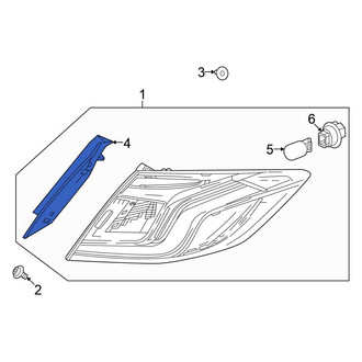 Honda OE - Rear Right Tail Light Cover