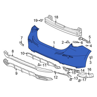 Honda OE - Rear Bumper Cover