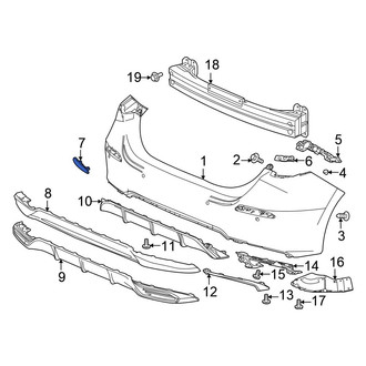 Honda OE - Rear Left Reflector Panel
