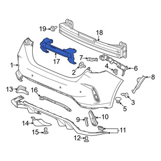 Honda OE - Rear Bumper Impact Absorber