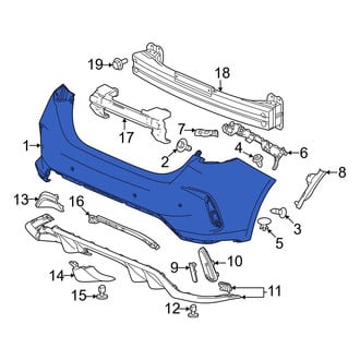 Honda OE - Rear Bumper Cover
