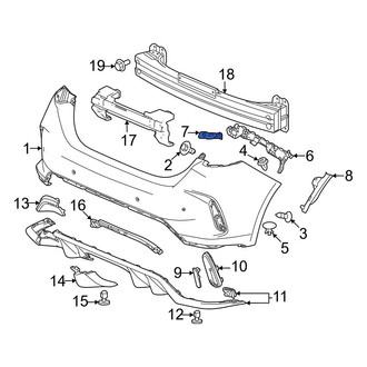 Honda OE - Rear Right Bumper Cover Bracket