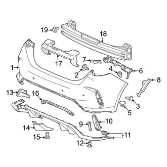Honda OE - Rear Bumper - Bumper & Components (Type R)