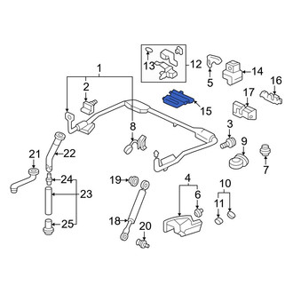 Honda OE - Convertible Top Lock Pad