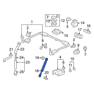 Honda OE - Rear Convertible Top Strut