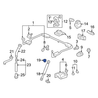 Honda OE - Convertible Top Strut Bracket