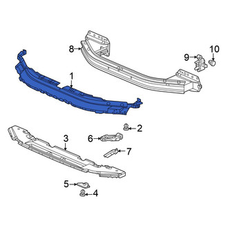 Honda OE - Front Upper Bumper Cover Support Rail