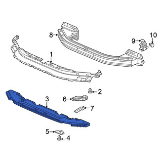 Honda OE - Front Lower Bumper Cover Support Rail