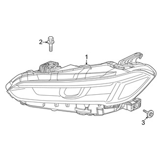 Honda OE - Front Lamps - Headlamp Components (Sedan)