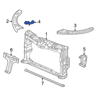 Honda OE - Right Radiator Support Side Panel Bracket