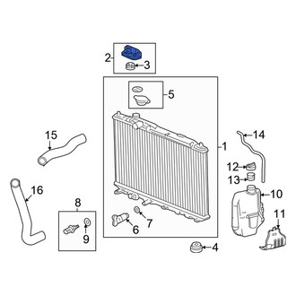 Honda OE - Radiator Mount Bracket