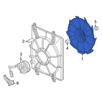 Honda OE - Right Engine Cooling Fan Blade