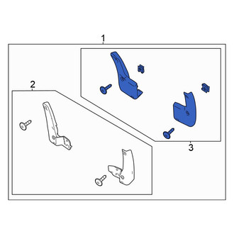 Honda OE - Rear Mud Flap Kit