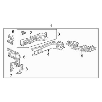 Honda OE - Fender - Structural Components & Rails (Lower Components), (Sedan)