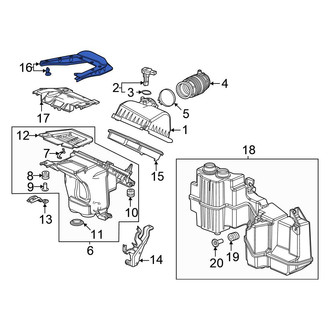 Honda OE - Front Engine Air Intake Hose