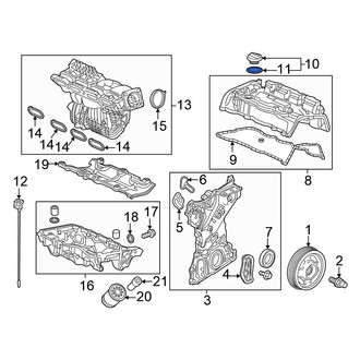 Honda OE - Engine Oil Filler Cap Gasket