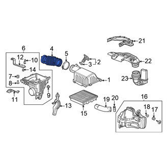 Honda OE - Rear Engine Air Intake Hose