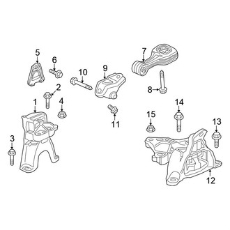 Honda OE - Engine / Transaxle - Engine & Transmission Mounting (Sedan 1.5L Automatic CVT Tr)
