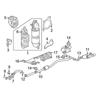 Honda OE - Exhaust System - Exhaust Components