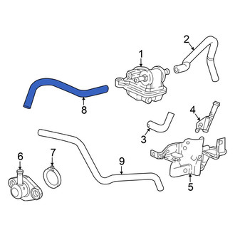 Honda OE - Upper Evaporative Emissions System Lines