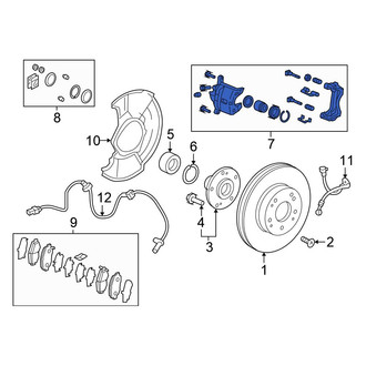 Honda OE - Front Right Disc Brake Caliper