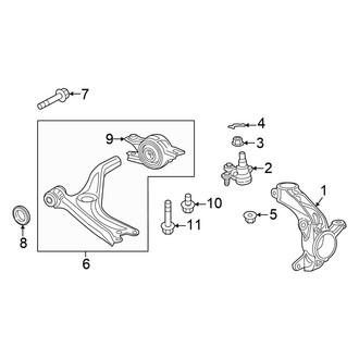 Honda OE - Front Suspension - Suspension Components (EX / LX / Sport / Touring Sedan)