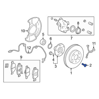 Honda OE - Rear Disc Brake Rotor Set Screw