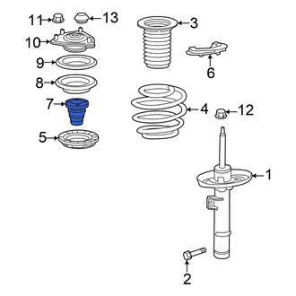 Honda OE - Front Suspension Strut Bumper
