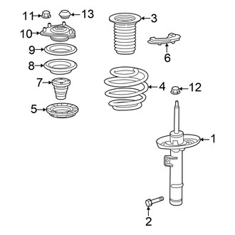 Honda OE - Front Suspension - Struts & Components (Sedan)